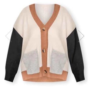 Pink Lily Nothing Better Brown Varsity Cardigan